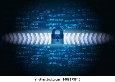 Dark blue color Light Abstract Technology background for computer graphic website internet business