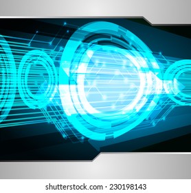 Dark blue color Light Abstract Technology background for computer graphic website internet. circuit. 