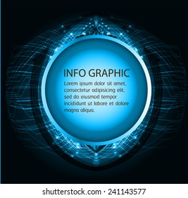 Dark blue color Light Abstract Technology background for computer graphic website internet and business. text box. Brochure. card. wave.