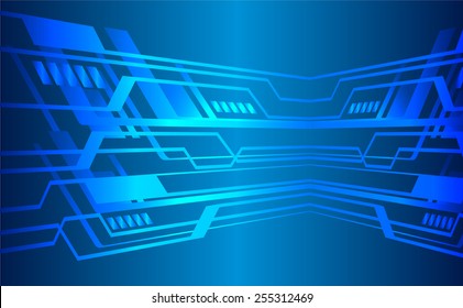 Dark blue color Light Abstract Technology background for computer graphic website internet. circuit