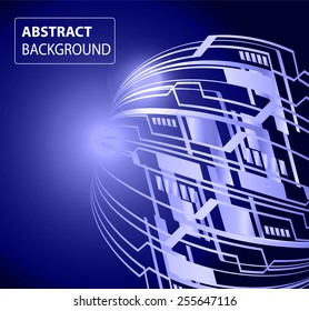 Dark blue color Light Abstract Technology background for computer graphic website internet and business. circuit. text box. card. label. brochure.