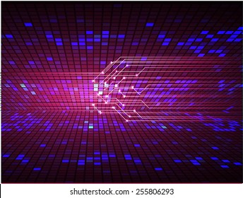 Dark blue color Light Abstract Technology background for computer graphic website internet. circuit. table. Mosaic