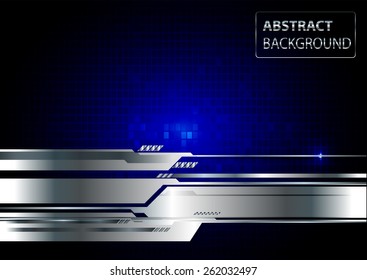 Dark blue color Light Abstract Technology background for computer graphic website internet and business. silver. circuit. text box. Brochure. card. label. banner