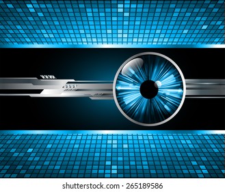dark blue color Light Abstract Technology background for computer graphic website internet and business. circuit. silver. blue eye. Pixel, mosaic, table