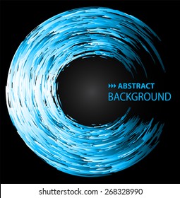 Dark blue color Light Abstract Technology background for computer graphic website internet. black background. circuit. Brochure. text box. banner. card.