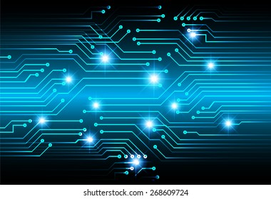 dark blue color Light Abstract Technology background for computer graphic website internet and business. circuit. vector illustration.