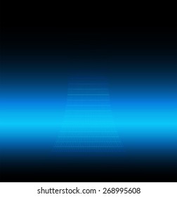 dark blue color Light Abstract Technology background for computer graphic website internet and business. circuit. vector illustration. wave.