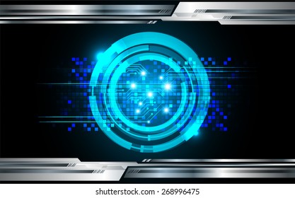 dark blue color Light Abstract Technology background for computer graphic website internet and business. circuit. vector illustration. wave.
