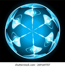 dark blue color Light Abstract Technology background for computer graphic website internet and business. circle