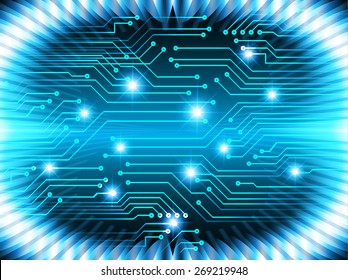 dark blue color Light Abstract Technology background for computer graphic website internet and business. circuit. vector illustration. 