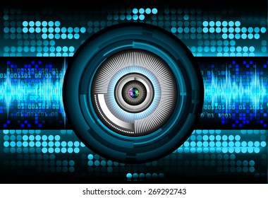 dark blue color Light Abstract Technology background for computer graphic website internet and business. circuit. vector illustration. eye. eyeball. table, mosaic, pixel.