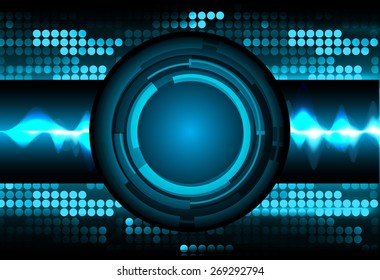 dark blue color Light Abstract Technology background for computer graphic website internet and business. circuit. vector illustration. wave. Pixel, mosaic, table.
