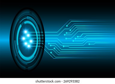 dark blue color Light Abstract Technology background for computer graphic website internet and business. circuit. vector illustration.