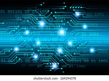 dark blue color Light Abstract Technology background for computer graphic website internet and business. circuit. vector illustration. star