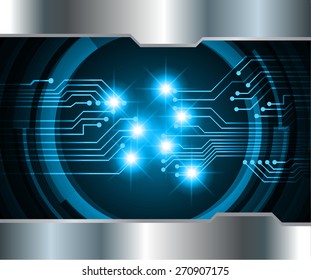 dark blue color Light Abstract Technology background for computer graphic website internet and business. circuit. vector illustration. silver