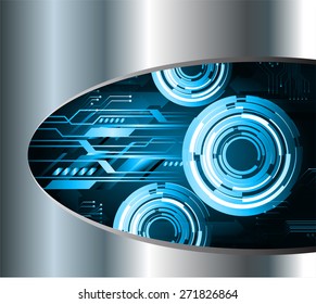 dark blue color Light Abstract Technology background for computer graphic website internet and business. circuit. vector illustration. Silver, metal, steel. text box. Brochure. card.