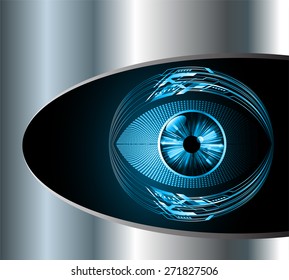 dark blue color Light Abstract Technology background for computer graphic website internet and business. circuit. vector illustration. eye. eyeball. Silver, metal, steel. text box. Brochure. card.