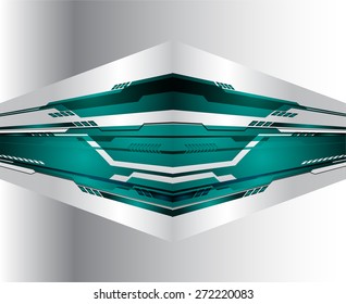 dark blue color Light Abstract Technology background for computer graphic website internet and business. circuit. vector illustration. silver