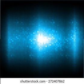 Dark blue color Light Abstract pixels Technology background for computer graphic website internet. circuit board. text box. mosaics, tables