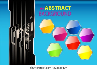 dark blue color Light Abstract Technology background computer graphic website internet and business. circuit. vector illustration. text box. Brochure. card. banner flyer magazine. Design label. 