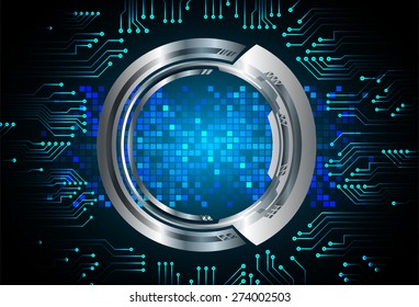 dark blue color Light Abstract Technology background for computer graphic website internet and business. circuit. vector illustration. silver. infographics. stars. circle. cycle
