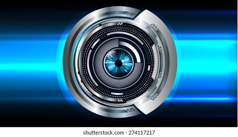 dark blue color Light Abstract Technology background for computer graphic website internet and business. circuit. vector illustration. silver. infographics. starss. eye