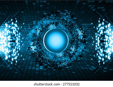 dark blue color Light Abstract Technology background for computer graphic website internet and business. circuit. vector illustration. pixel. mosaic. info graphics. sparkles. glitter