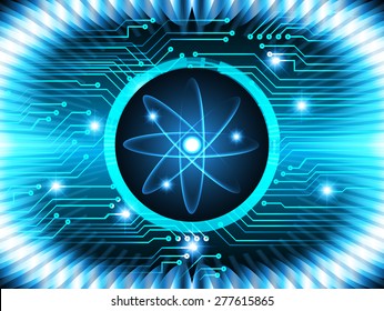 dark blue color Light Abstract Technology background for computer graphic website internet and business. circuit. vector illustration. silver. infographics. molecule atom electron
