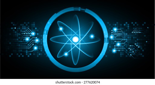 dark blue color Light Abstract Technology background for computer graphic website internet and business. circuit. vector illustration. silver. infographics. molecule atom electron
