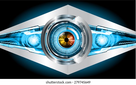 Dark blue color Light Abstract Technology background for computer graphic website internet. circuit. eye. eyeball. infographics.