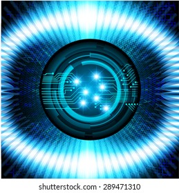 dark blue color Light Abstract Technology background for computer graphic website internet and business. circuit. vector illustration. abstract digital . silver. infographics. Spark. eye. eyeball