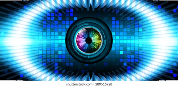 dark blue color Light Abstract Technology background for computer graphic website internet and business. circuit. vector illustration. abstract digital . silver. infographics. Spark. eye. eyeball