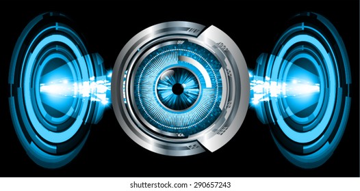 dark blue color Light Abstract Technology background for computer graphic website internet and business. circuit. vector illustration. abstract digital . silver. infographics. eye.