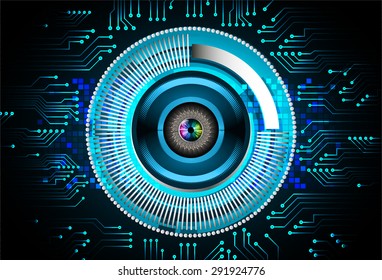 dark blue color Light Abstract Technology background for computer graphic website internet and business. circuit. vector illustration. abstract digital . infographics. eye. Matrix 