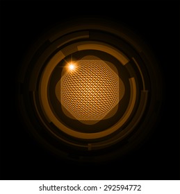 dark blue color Light Abstract Technology background for computer graphic website internet and business.circuit. vector illustration. Security. Nuclear, proton, neutron, nucleus. atom. molecular.Spark