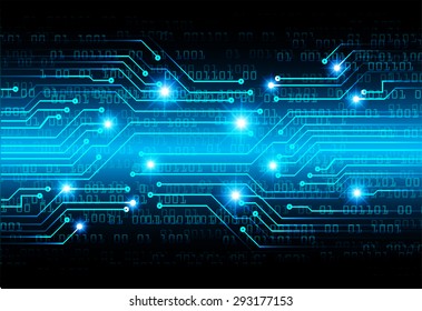 dark blue color Light Abstract Technology background for computer graphic website internet and business. circuit. vector illustration. wave. number. one. zero. infographics.