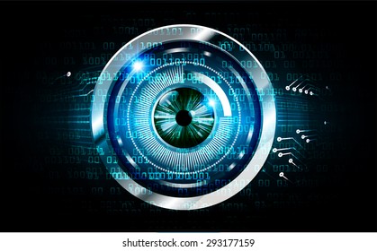 dark blue color Light Abstract Technology background for computer graphic website internet and business. circuit. vector illustration. wave. number. one. zero. infographics. eye. eyeball
