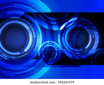 dark blue color Light Abstract Technology background for computer graphic website internet and business. circuit. vector illustration. wave. infographics.