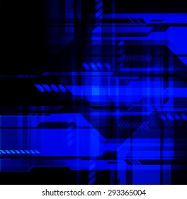 dark blue color Light Abstract Technology background for computer graphic website internet and business. circuit. vector illustration. infographics.