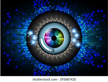 dark blue color Light Abstract Technology background for computer graphic website internet and business. circuit. illustration. digital. infographics. binary code background. www. vector. eye