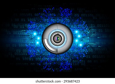 dark blue color Light Abstract Technology background for computer graphic website internet and business. circuit. illustration. digital. infographics. binary code background. www. vector. eye
