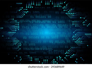 dark blue color Light Abstract Technology background for computer graphic website internet and business. circuit. illustration. digital. infographics. binary code background. www. vector