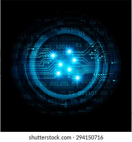 dark blue color Light Abstract Technology background for computer graphic website internet and business. circuit. illustration. digital. infographics. binary code background. www. vector.one. zero.