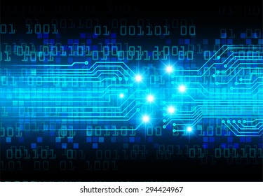 dark blue color Light Abstract Technology background for computer graphic website internet and business. circuit. illustration. digital. infographics. binary code background. 