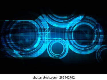 dark blue color Light Abstract Technology background for computer graphic website internet and business. circuit. illustration. digital. infographics. motion. code background. www. vector. Spark