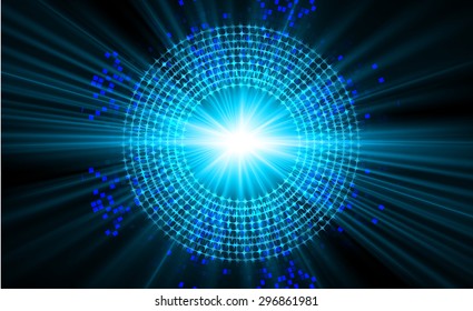 dark blue color Light Abstract Technology background for computer graphic website internet and business. circuit. vector illustration. abstract digital . infographics. ray beam. move motion blur wave