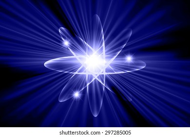 Dark blue color Light Abstract Technology background for computer graphic website internet.circuit. vector illustration.Nuclear,proton,neutron,nucleus. atom. molecular.Spark ray beam aura