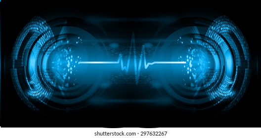 dark blue color Light Abstract Technology background for computer graphic website internet and business. circuit.vector illustration. abstract digital. infographics. cyber. motion pixel move. blur