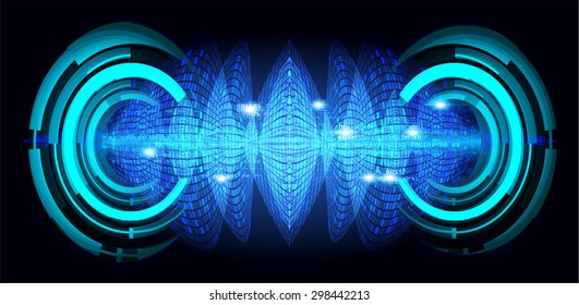 dark blue color Light Abstract Technology background for computer graphic website internet and business. circuit. illustration.digital.infographics. binary code. www.vector.motion move blur.