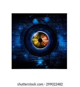 dark blue color Light Abstract Technology background for computer graphic website internet and business. circuit. illustration.digital.infographics. binary code. www.vector.motion move blur. eye